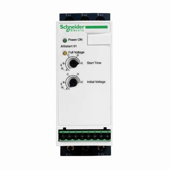 Schneider Electric Soft Start,110-460VAC,12A,1 or 3Phase ATS01N112FT