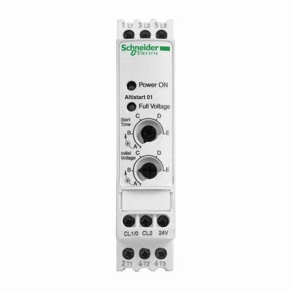 Schneider Electric Soft Start,110-460VAC,3A,1 or 3-Phase ATS01N103FT