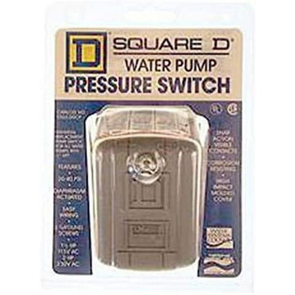 Amaebvivison Square D Water Pump Pressure Switch FSG2J24CP - 40-60 PSI - Gray