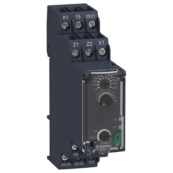 Schneider Electric Time Delay Relay, 24V AC, 6 Pins RE22R2MWMR