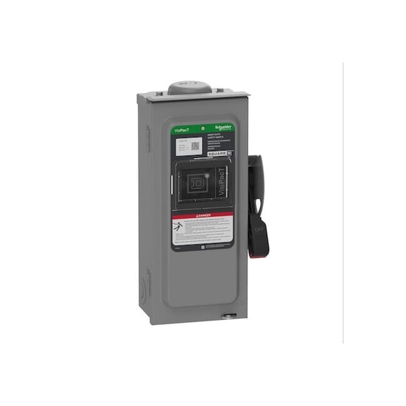 Schneider Electric Safety Switch,3PST,30 A,3 Poles,3 Wires VH361RB