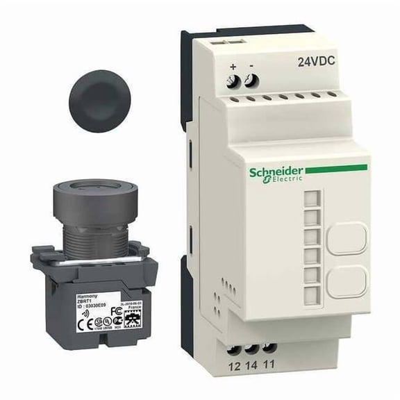 Schneider Electric Wireless Push Button Kit, Black, 22mm XB5RFB01