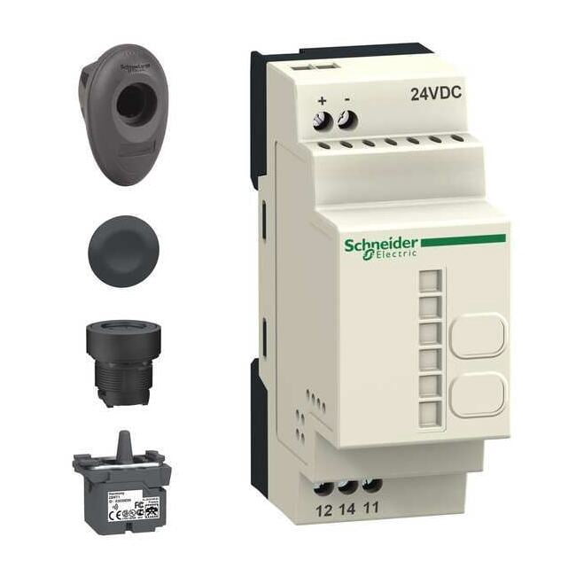 Schneider Electric Wireless Push Button Kit, Black, 22mm XB5RMB03 ...