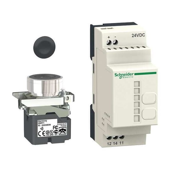 Schneider Electric WirelessPushButtonKit,Metal,Black,22mm XB4RFB01