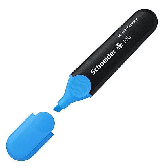 Schneider Highlighter Job pen, refillable, Blue