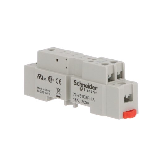 Schneider / Magnecraft Relay Socket, Din Rail / Panel Mount, Finger Safe, IP20