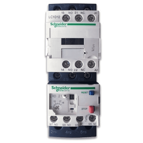 Schneider Motor Starter Assemble 9A Coil 24V Overload Relay 1-1.6Amp.