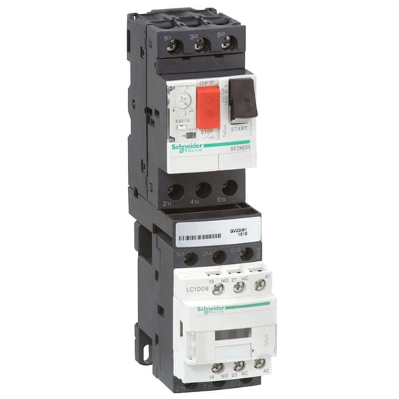 Schneider Motor Starter  Assemble 9A Coil 24V Overload Relay 1.6-2.5Amp.