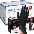 thumbnail image 1 of Schneider Nitrile Exam Gloves, Black, Small, Case of 1000, 5 Mil Thick Disposable Gloves, Latex Free, Powder Free, Food Safe, Non Rubber for Medical, Cleaning & Cooking, Barbecue, Food Prep, 1 of 9