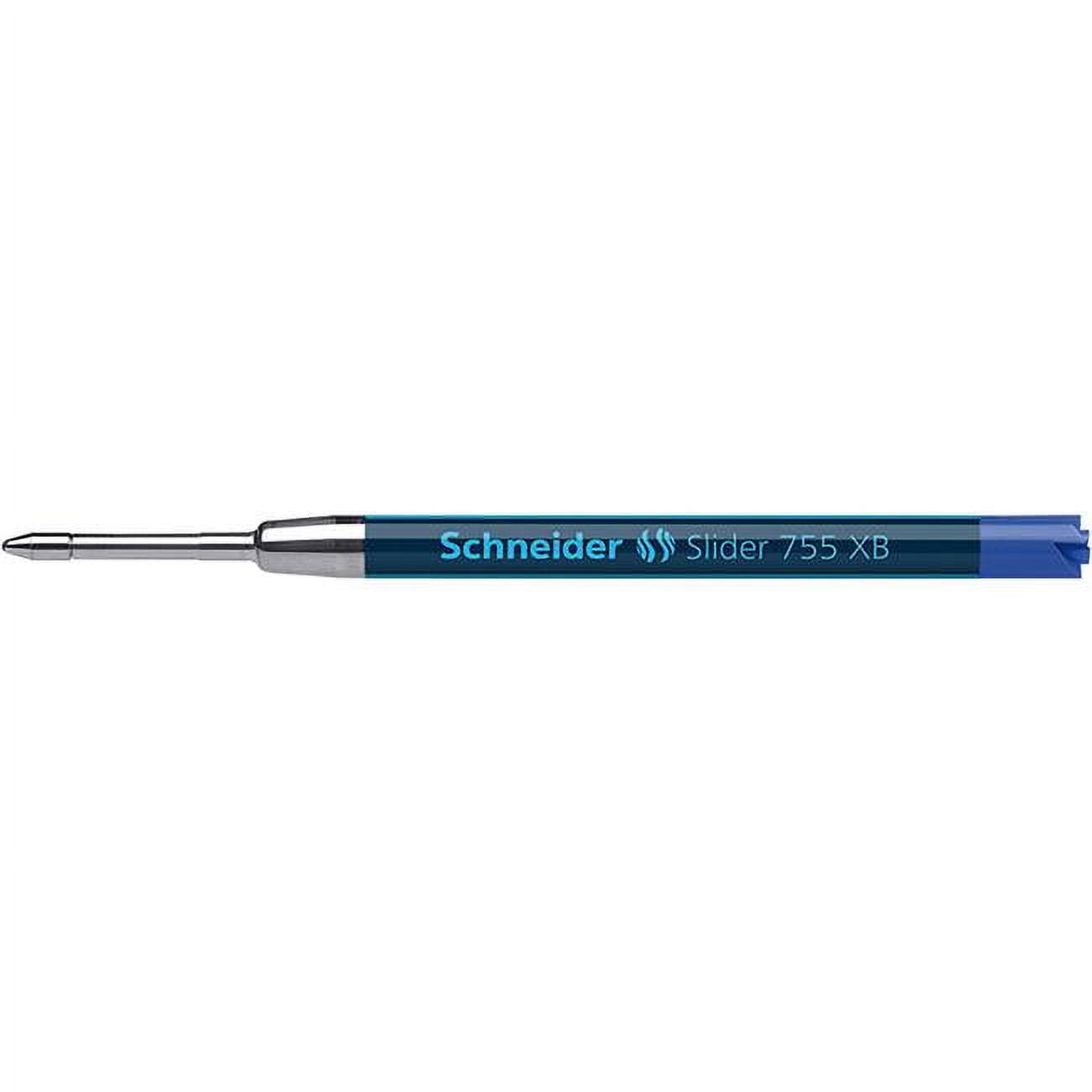 Schneider Slider 755 XB Ballpoint Pen Refill Viscoglide Ink Blue Pack of 10