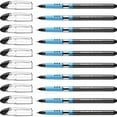 thumbnail image 1 of Schneider Slider Basic M (Medium) Ballpoint Pen, 1.0 mm, Transparent Barrel, Black Ink, Box of 10 Pens (151101), 1 of 8