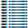thumbnail image 1 of Schneider Slider Memo XB (Extra Broad) Ballpoint Pen, 1.4 mm, Light Blue Barrel, Black Ink, Box of 10 Pens (150201), 1 of 8