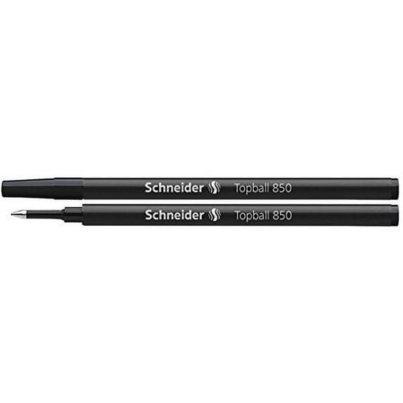 Schneider Topball 850 Black 0.5 mm Rollerball Refills - 2/pk