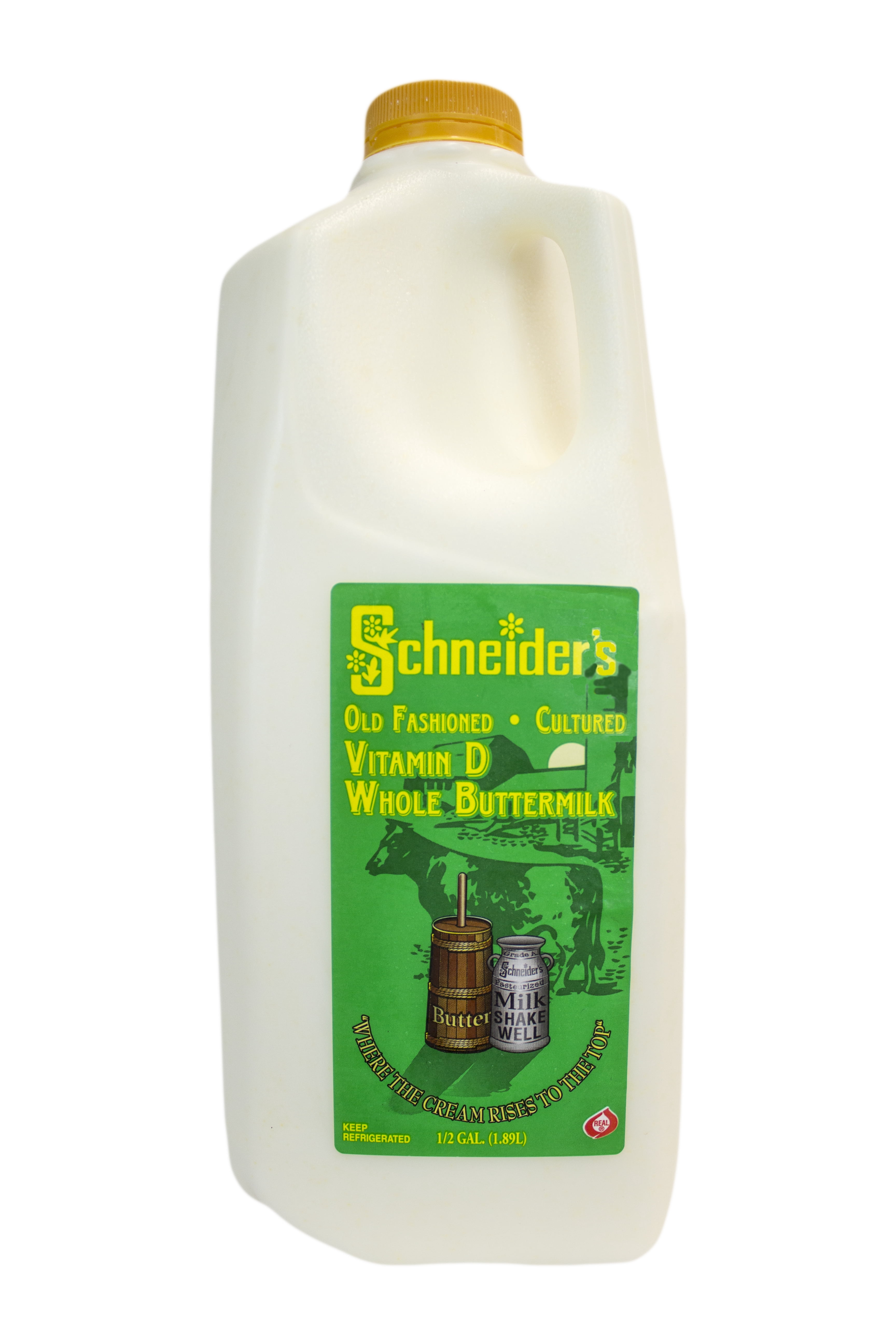 Schneider's Gormet Buttermilk, Half Gallon, Plastic