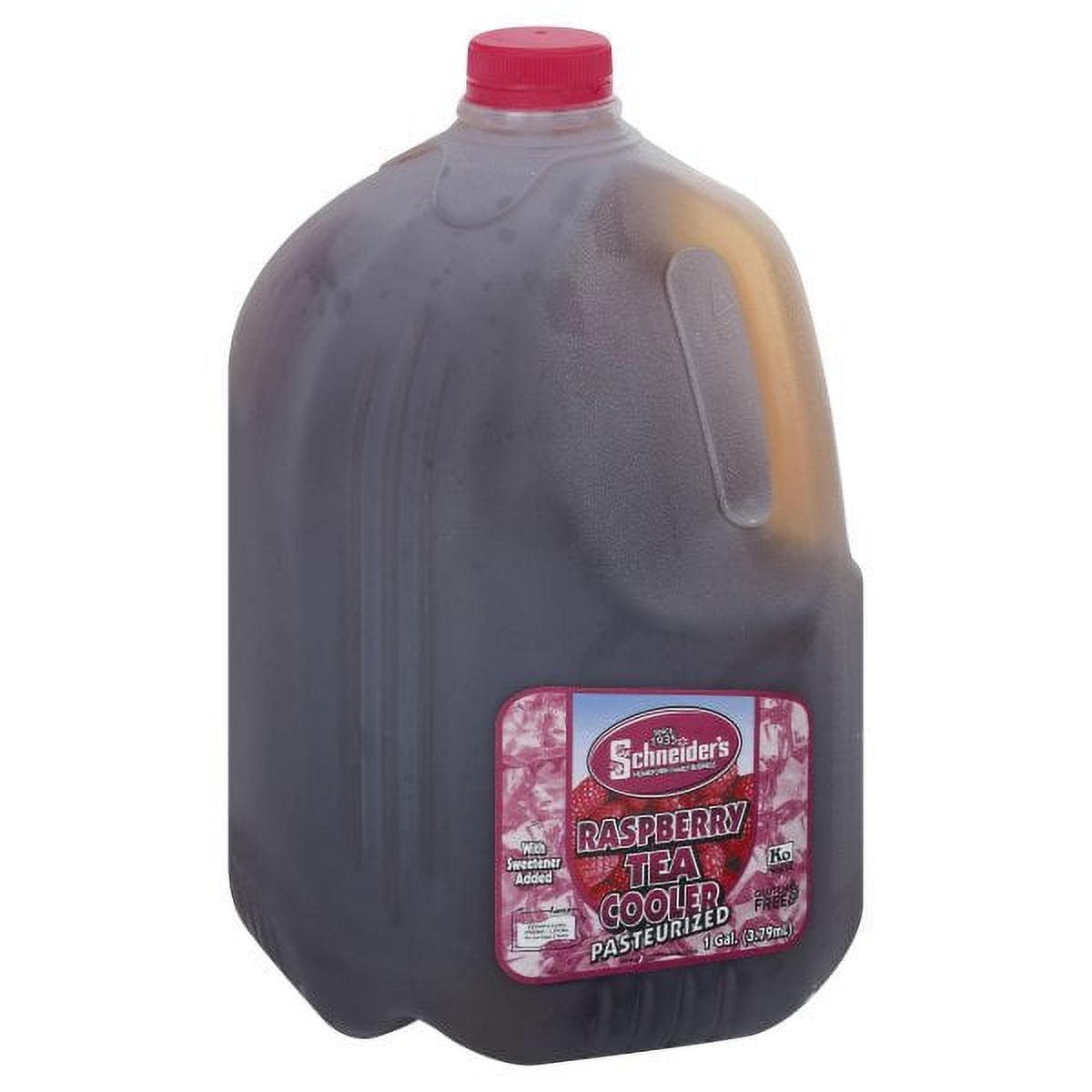 Schneider's, Raspberry Iced Tea Cooler, 1 Gallon, Naturally Caffeinated