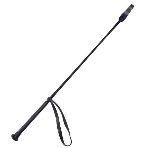 Schneiders 26" Riding Crop | Durable Braided Nylon with Textured Grip Handle | Color Black