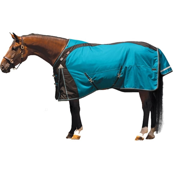 Schneiders ARMORFlex Pro Adjusta-Fit VTEK Horse Turnout Sheet | Surcingle | Teal | Size 78