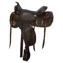 Schneiders Apache II Trail Saddle | Artisan-Crafted Comfort | Dark Oil | Size 15