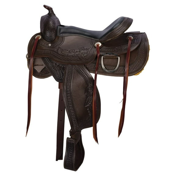 Schneiders Apache II Trail Saddle | Artisan-Crafted Comfort | Dark Oil | Size 15