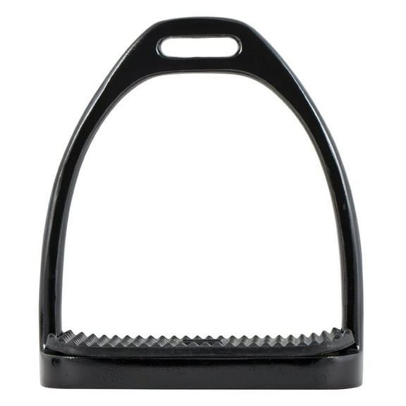 Schneiders Black Powder Coated Stirrup Irons | Color Gloss Black | Size 4 3/4