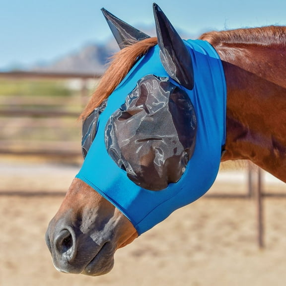 Schneiders Bug Eye Fly Horse Masks | Zipper with Forelock Saver | Royal | X-Small