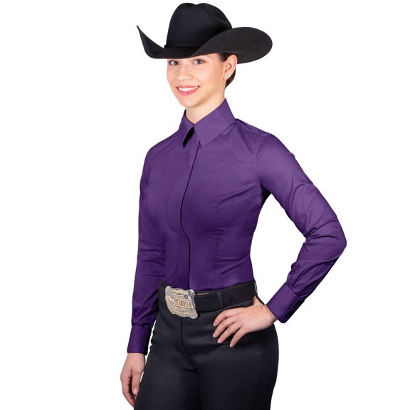 Schneiders Cowgirl Full-Zip Women's Western Show Shirt | Large | Purple