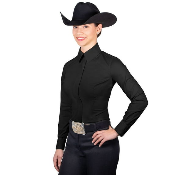Schneiders Cowgirl Full-Zip Women's Western Show Shirt | X-Large | Black