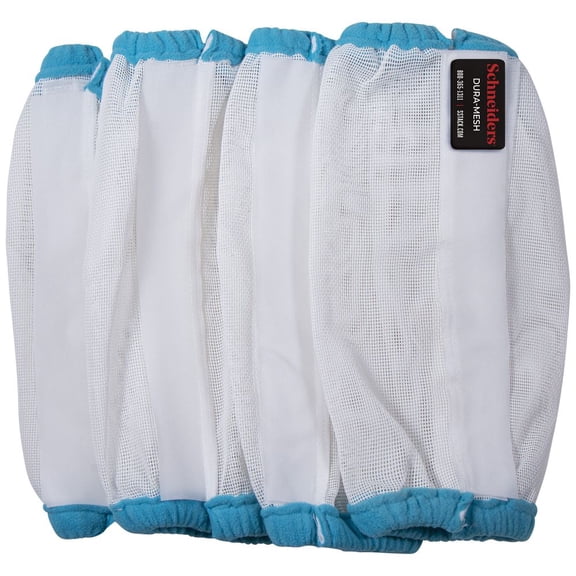 Schneiders Dura-Mesh II Non-Fitted Horse Fly Boots | Set Of 4 | White/Turquoise | Horse