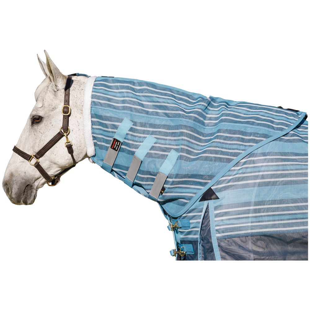 YANFEN 75" Inches Horse Fly Sheet with Neck UV Protect Mesh Bug