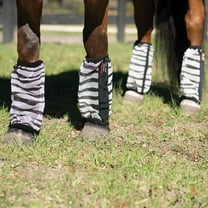 Schneiders Dura-Mesh II Zebra Horse Fly Boots | Set of 4 | Draft (15 1/2" tall)