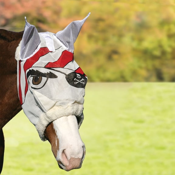 Schneiders Dura-Mesh Pirate Design Fly Horse Masks | 1000D Fabric | Cob Size