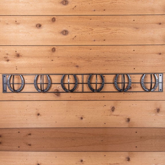 Schneiders Easy-Up Pro Mountable Horseshoe 6 Hook Rack | Durable Stylish Design