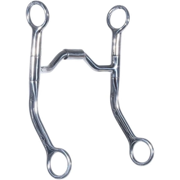 Schneiders FES Horse Bit Western Swivel 7 Loose Flat Cheek | Smooth Transition Bit for Horses | Direct Pressure for Control | Prevents Mouth Pinching | Quality Stainless Steel Construction