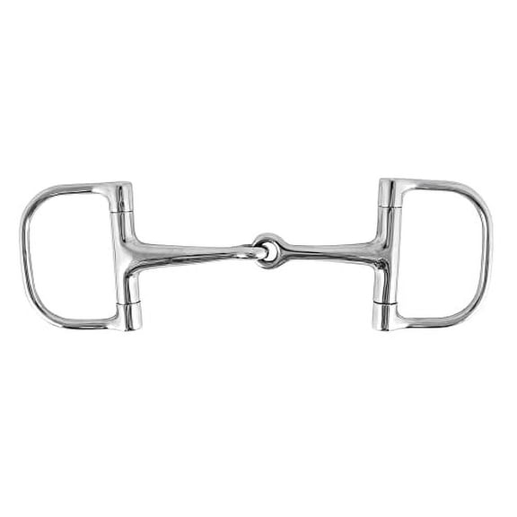 Schneiders FES Smooth Barrel D-Ring Horse Bit | Size 4 3/4 | Enhanced Horse-Rider Communication | Ideal for Beginners and Experienced Equestrians Stainless Steel Construction