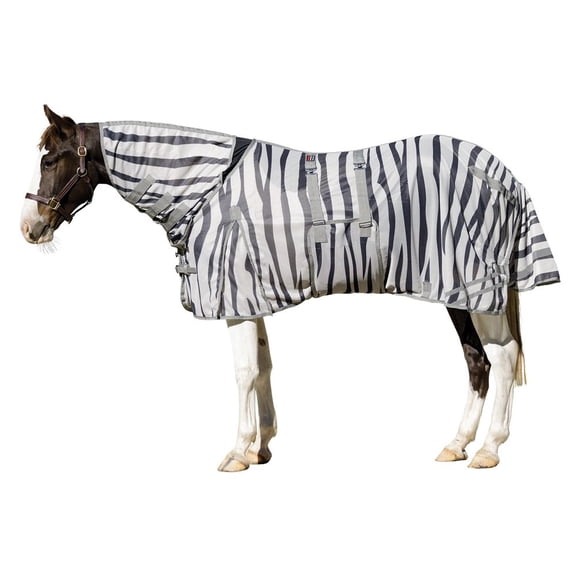 Schneiders Interlock Mesh II Fly Sheets | Attached Neck Euro Bellyband | Zebra | 72