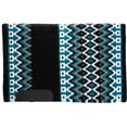 thumbnail image 1 of Schneiders Lacey Oversized Western Show Saddle Blanket | 34x40 | Turquoise/Grey, 1 of 5