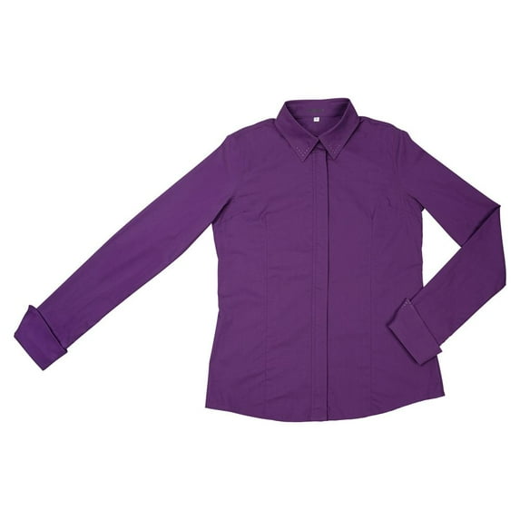 Schneiders Ladies Performance Show Shirt for Horse Shows | Color Purple | Size Medium