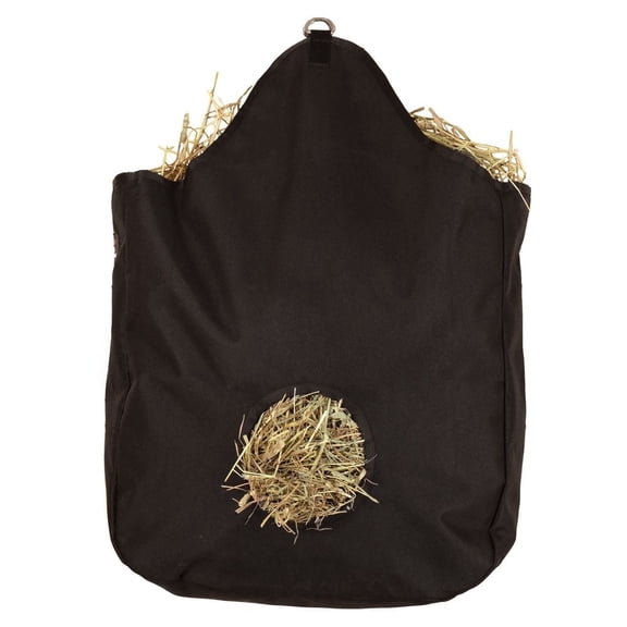 Schneiders Large Tough Tote Hay Bag - 4 Flakes | 5" Feeding Hole | Holds 4 Flakes | Black