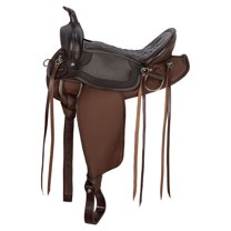 Schneiders Leather-Cordura Western Trail Saddle II | Lightweight Comfort | Dark Oil | 15"