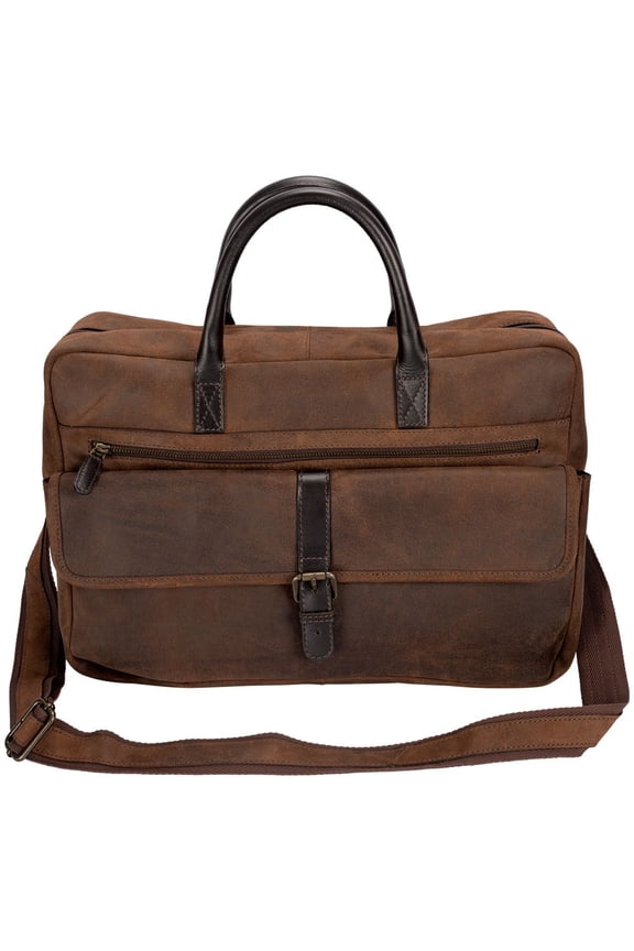 Lexington Leather Briefcase Bag | Premium Horse Leather Work Bag | Color Brown