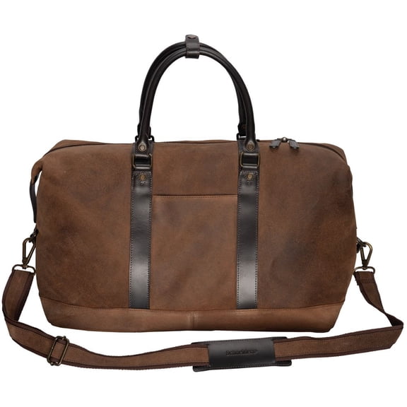Schneiders Lexington Leather Weekender Duffle Bag | Spacious Interior | Color Brown