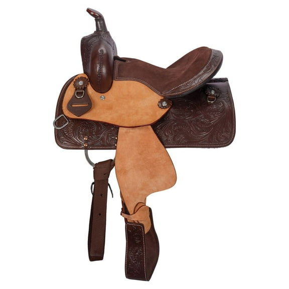 Schneiders Lil Buckaroo II Youth Saddle | Saddle for Young Riders | Natural | Size 13"