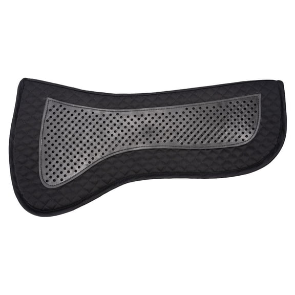 Schneiders Memory Foam Half Pad with Non-Slip Support Intelli Gel | Contoured Fit | Black