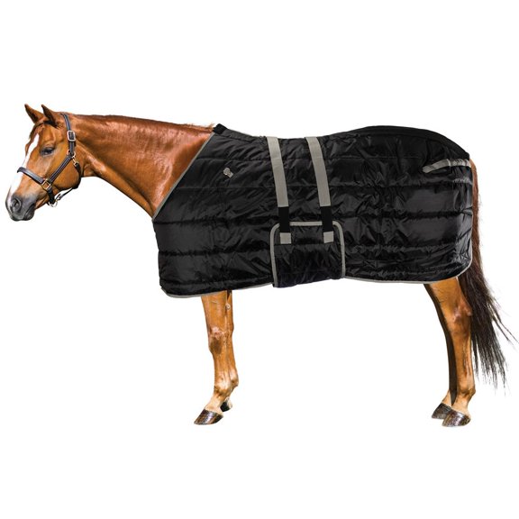 Schneiders Memphis II 280g Medium Weight Horse Stable Blanket | Bellyband | Black | 74