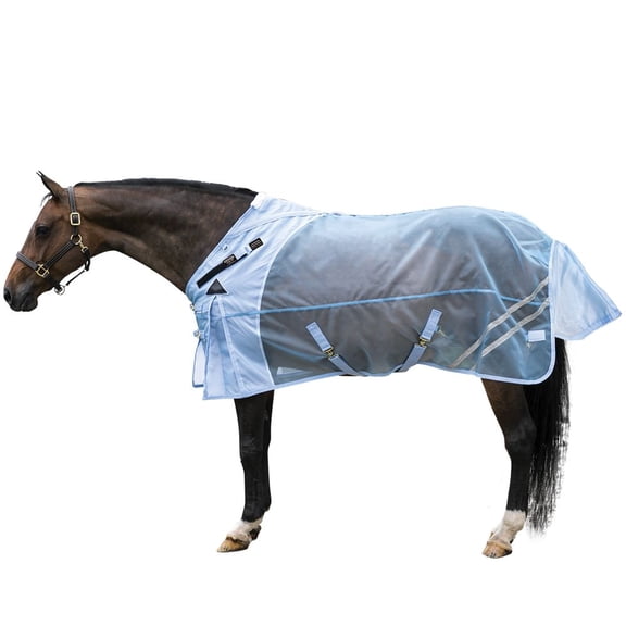 Schneiders Mosquito Mesh II Fly Sheet | VTEK Open Front Surcingle | Blue | 70