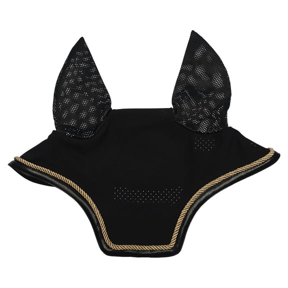 Schneiders Performance Mesh Fly Veil | Breathable Insect Protection for Horses | Color Black