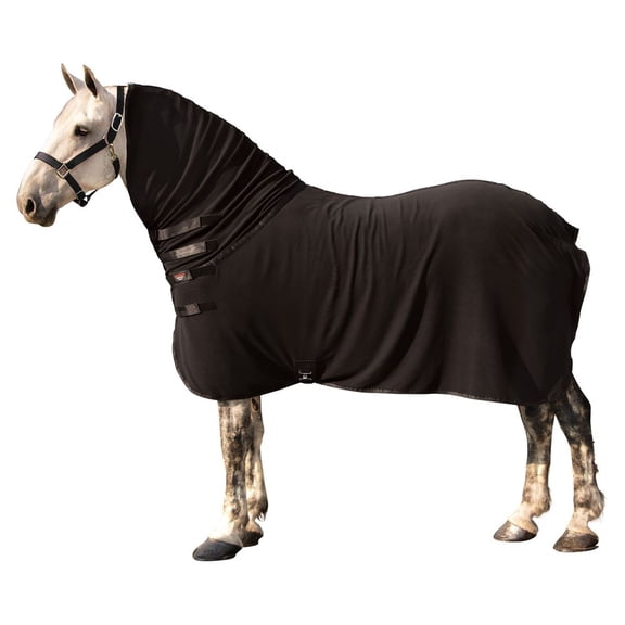 Schneiders Polar Fleece Draft Horse Contour Cooler | Adjustable Fit | Black | Size XXL