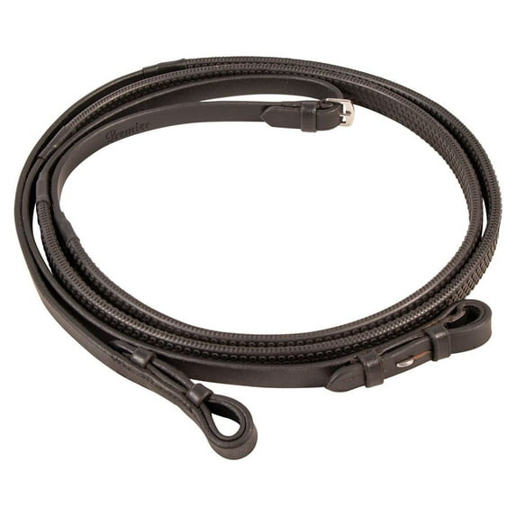 Schneiders Premier Rubber Reins | Ideal for Shows and Schooling | Color Black