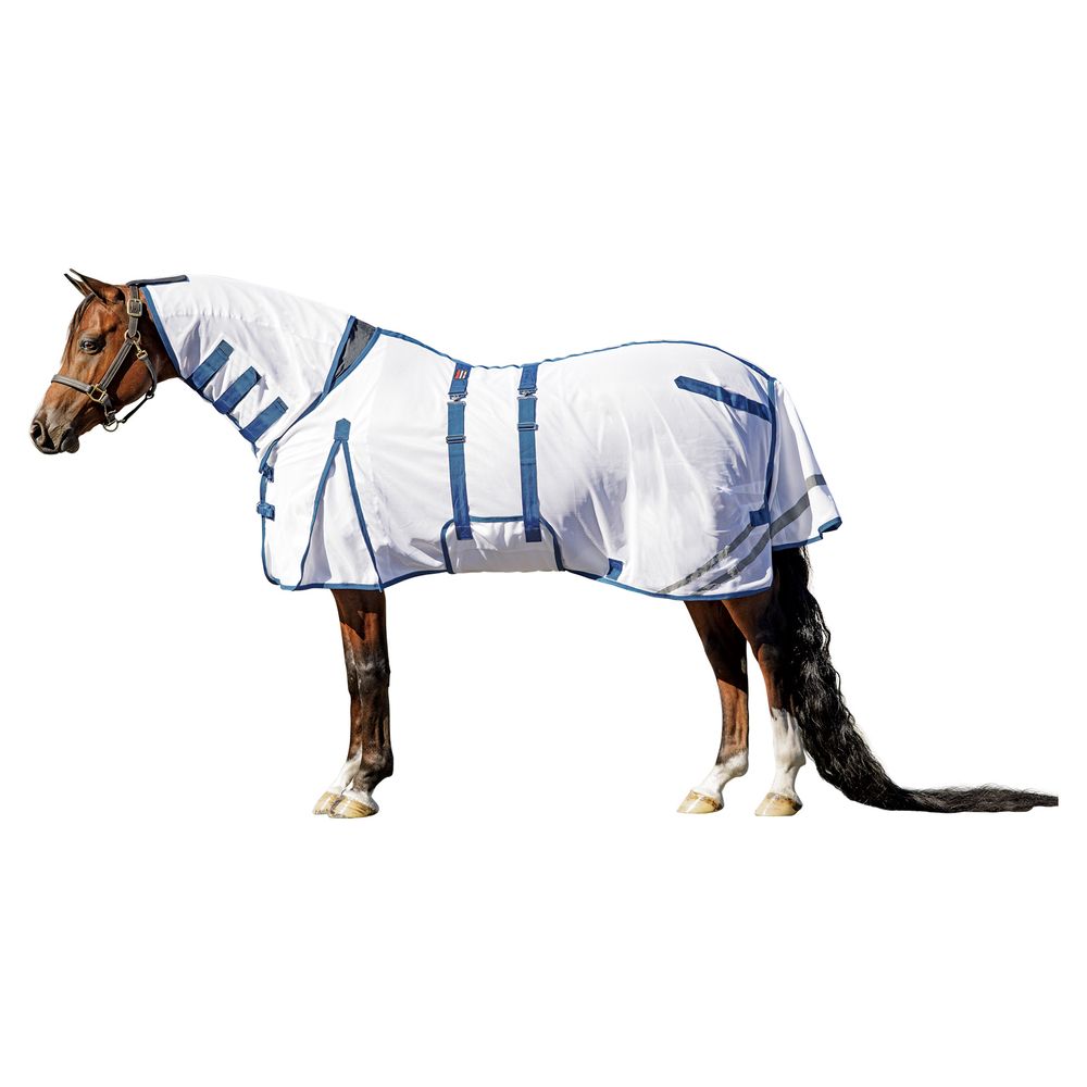 FENG20 75" Inches Horse Fly Sheet with Neck UV Protect Mesh Bug