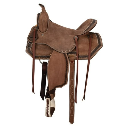 Schneiders Studded Roughout Barrel Saddle | Lightweight Design | Size 16